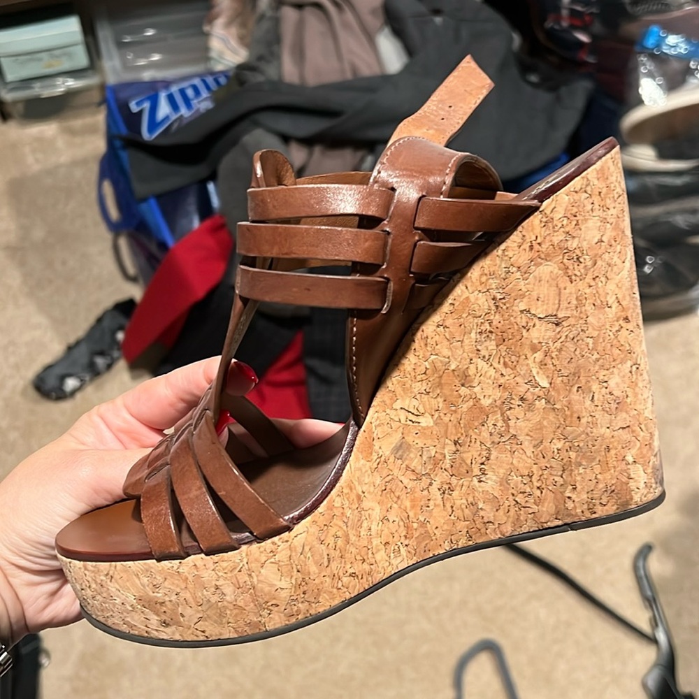 Tory Burch cork heels